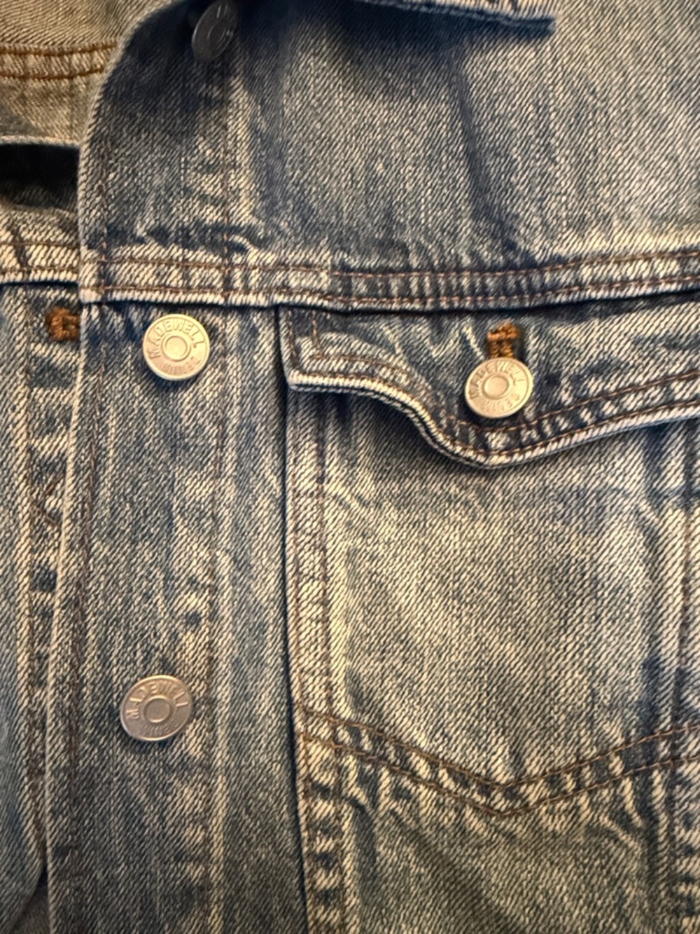 Madewell Cropped Denim Jean Jacket - Women size small - Picture 3 of 4